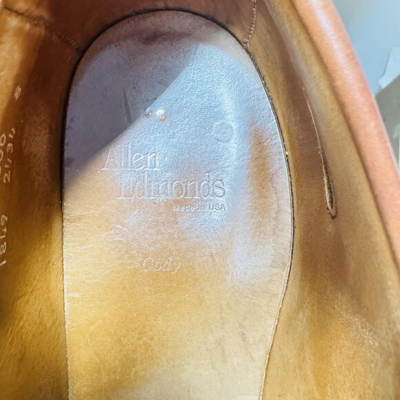 Allen Edmonds Shoes Mens 13 Brown Leather Cody Tassel Loafers Slip On Dress main image 9